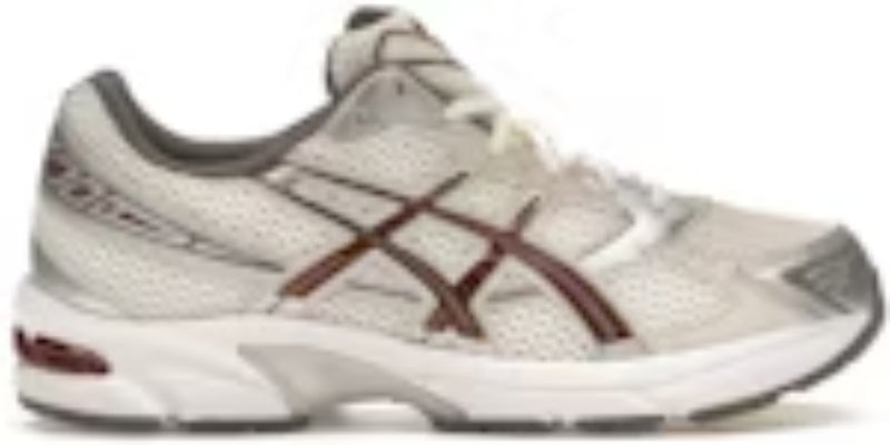 Women Sneakers Gel 1130 Cream Reddish Brown Slip On Takkies