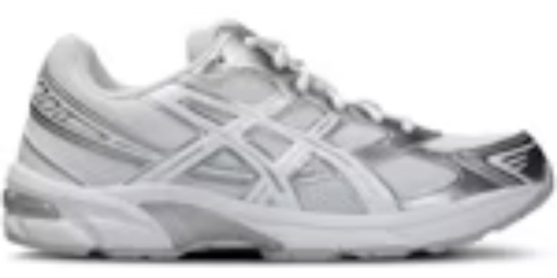 Women Sneakers Gel 1130 White Silver Plain Takkies