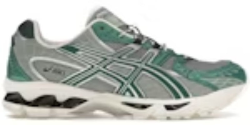 Men Sneakers Gel Nimbus 10 1 Silver Green Metallic Running Takkies Sale