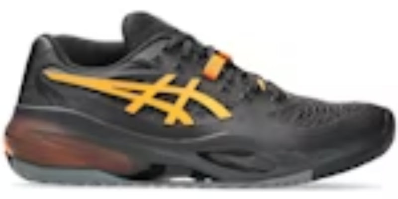 Men Sneakers Gel Resolution X Black Shocking Orange Takkies On Sale