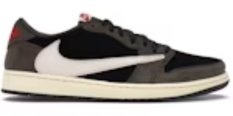 Training Takkies 1 Retro Low OG Black Dark Powder Blue Womens Shoes