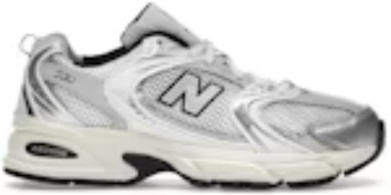 Men's Takkies Online Shopping N 530 Silver Cream Sneakers Shoes