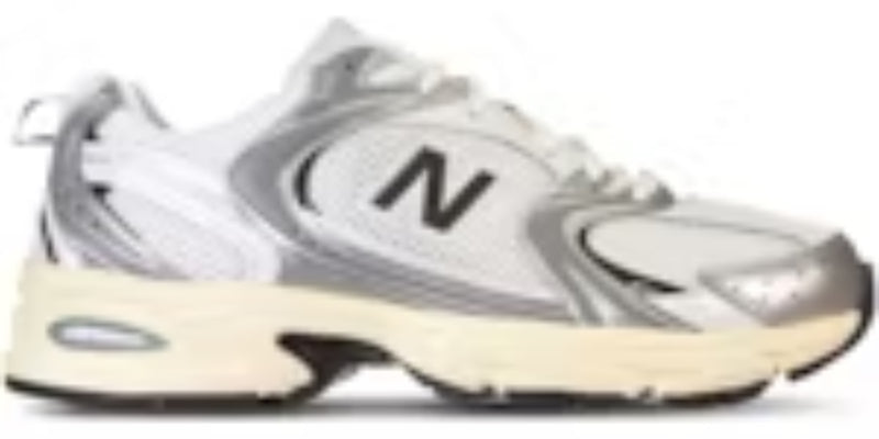 Men's Takkies Shop N 530 Silver Metallic Black Cement Sneakers Shoes