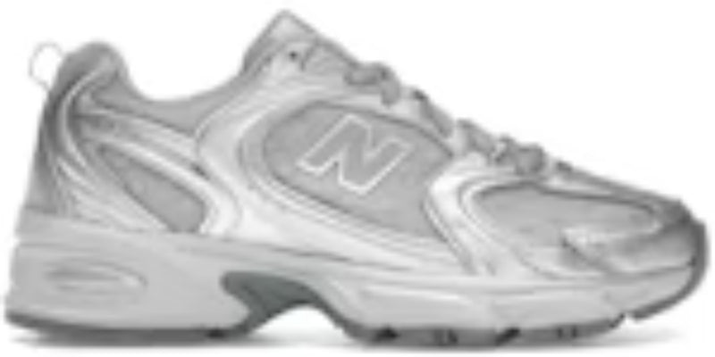 Men's Walking Takkies N 530 Silver Metallic Raincloud Polka Dots Sneakers Shoes