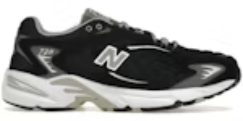Men's Takkies Shoes N 725 Black Grey White Sneakers Shoes