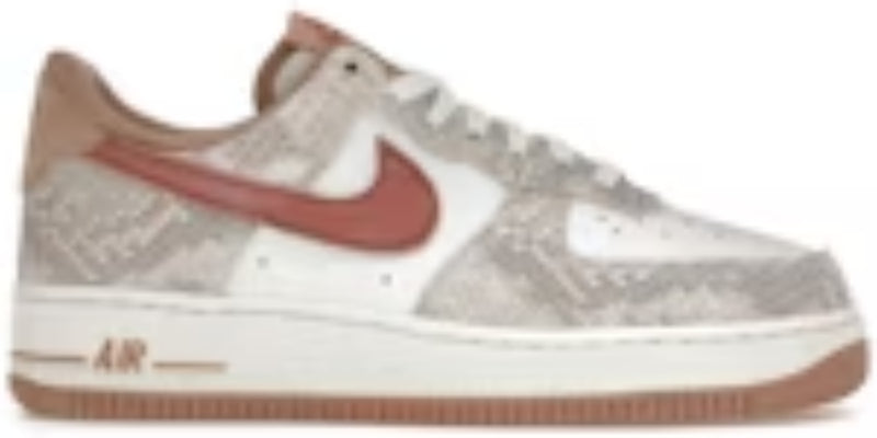 Mens Air Cusion 1 Low Canyon Rust Snakeskin Runner Takkies Shoes Sneakers