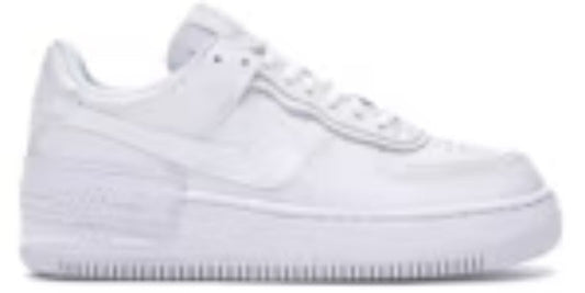Womens Air Cusion 1 Low Shadow Triple White Nice Takkies Shoes Sneakers