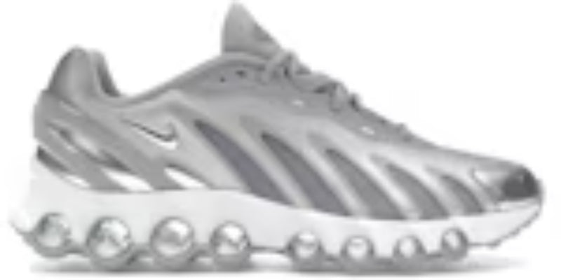 Womens Air Cusion Dn8 Wolf Grey Metallic Silver Cool Takkies Shoes Sneakers