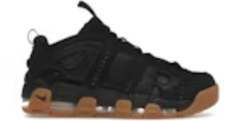 Mens More Uptempo Low Black Gum Takkies Shoes Sneakers