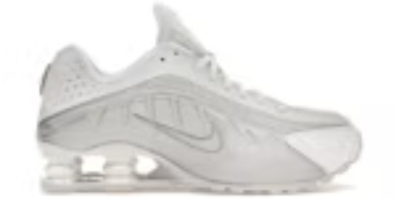 Womens Shox R4 White Metallic Silver Cheap Takkies Online Shoes Sneakers