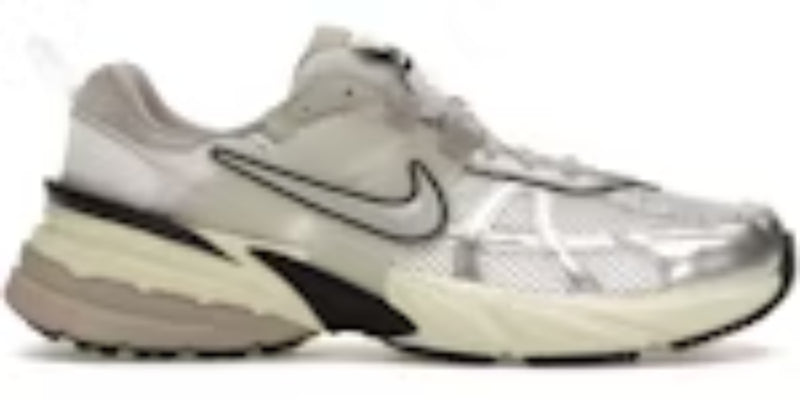 Mens V2K Run Summit White Metallic Silver Trending Takkies Shoes Sneakers