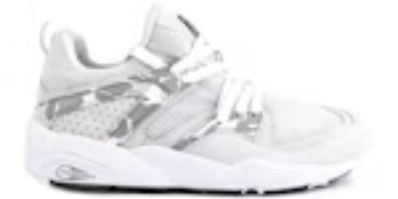 Men's Slip On Takkies P Blaze of Glory Bape Camo White Sneakers Shoes