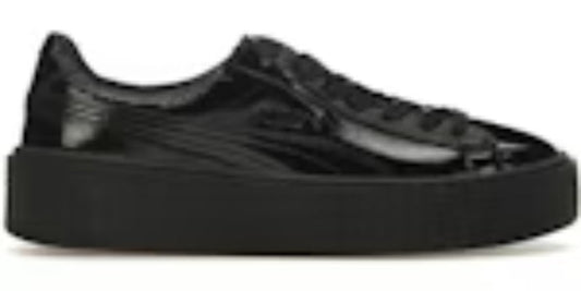 Women's Running Takkies P Creeper Rihanna Fenty Cracked Leather Black Sneakers Shoes
