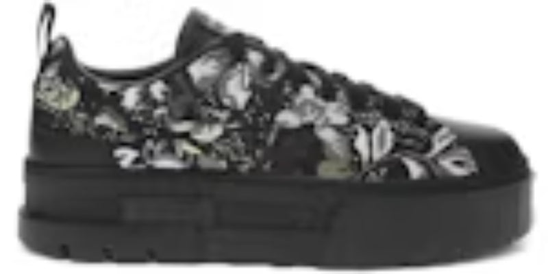 Women's Slip On Takkies P Mayze Dark Floral Embroidery Sneakers Shoes