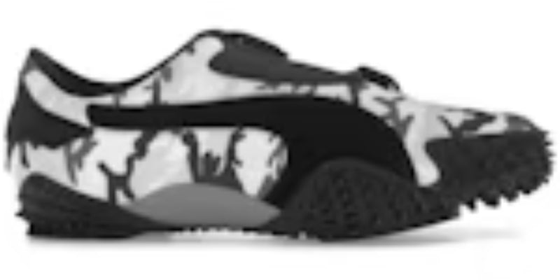 Men's Takkies P Mostro Camo Black Sneakers Shoes