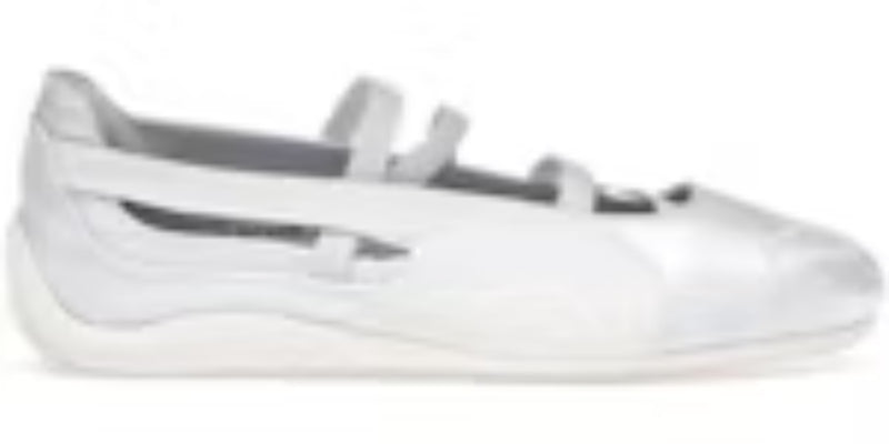 Women's Cool Takkies P Speedcat Ballet Silver Mist Warm White Satin Sneakers Shoes