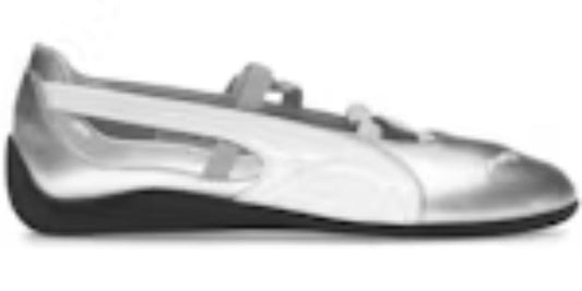 Women's Comfortable Takkies P Speedcat Ballet Silver Sneakers Shoes