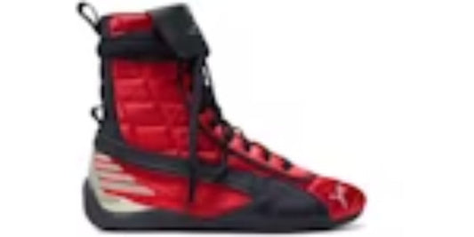 Women's Cheap Takkies Sale P Speedcat Mid LaQuan Smith Red Black Sneakers Shoes