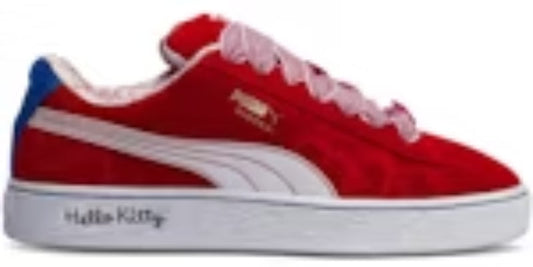 Women's Cute Takkies P Suede XL Hello Kitty and Friends Red Bow Sneakers Shoes