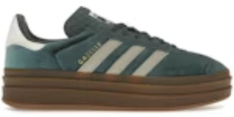 Colourful Takkies Gazelle Bold Mineral Green Velvet Womens Sneakers