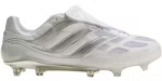 Colourful Takkies Predator Precision FG White Silver Metallic Made in Germany Sneakers