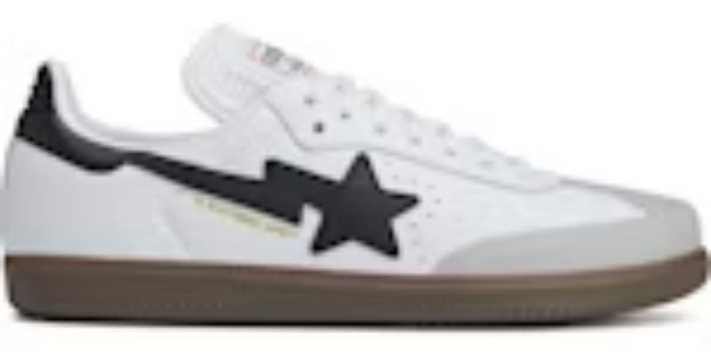 Plain Takkies Saba Bape White Black Gum Sneakers