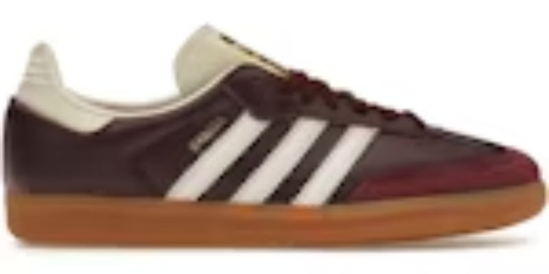 Comfortable Takkies Saba OG Maroon Gold Metallic Womens Sneakers