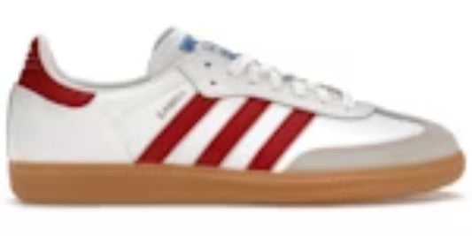 Best Takkies Walking Saba OG White Burgundy Gum Sneakers