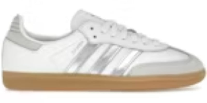 Cool Takkies Saba OG White Silver Metallic Grey Womens Sneakers