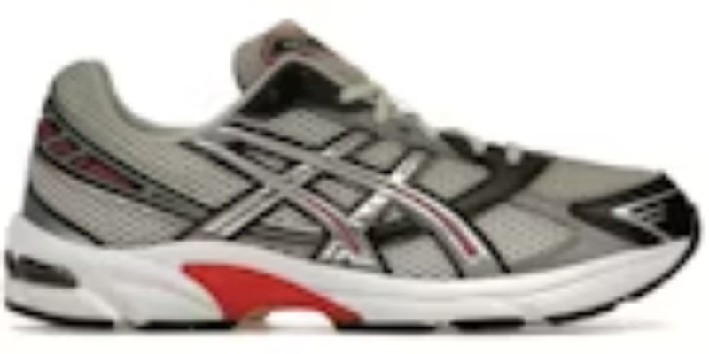 Men Sneakers Gel 1130 Smoke Grey Pure Silver Red Funky Takkies