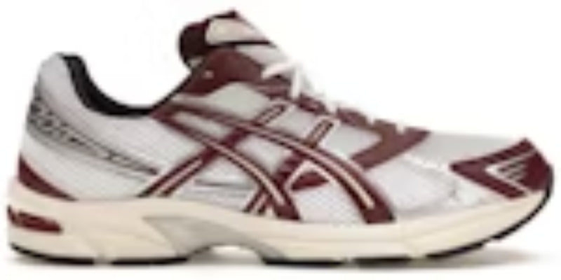 Men Sneakers Gel 1130 White Maroon Banner Waterproof Takkies