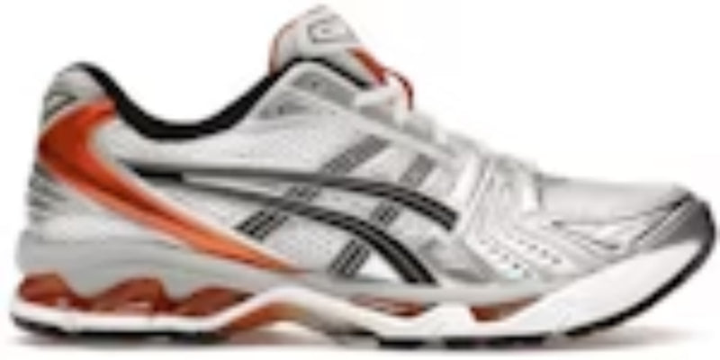 Men Sneakers Gel Kayano 14 White Piquant Orange Nice Takkies