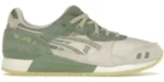 Men Sneakers Gel Lyte III OG Cream Olive Grey Plain Takkies