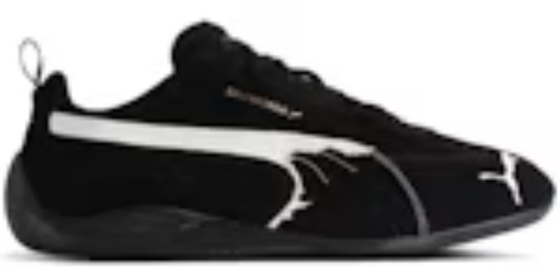 Men's Best Takkies Running Balenciaga x P Speedcat Suede Distressed Black White Sneakers Shoes