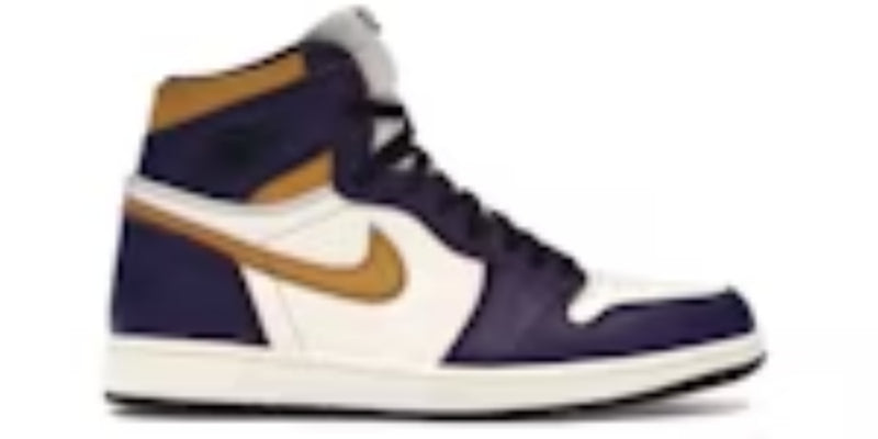 Sport Takkies 1 Retro High NRG Patent Gold Toe Shoes