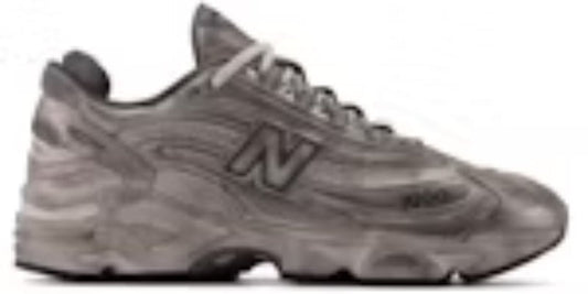 Men's Runner Takkies N 1000 Silver Metallic Distressed Sneakers Shoes