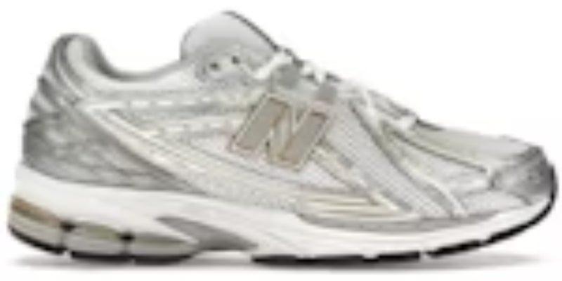 Men's Takkies Sale N 1906R White Rain Cloud Silver Metallic Sneakers Shoes