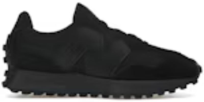 Men's Takkies N 327 Black White Tongue Logo Sneakers Shoes