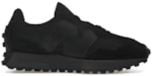 Men's Takkies N 327 Black White Tongue Logo Sneakers Shoes