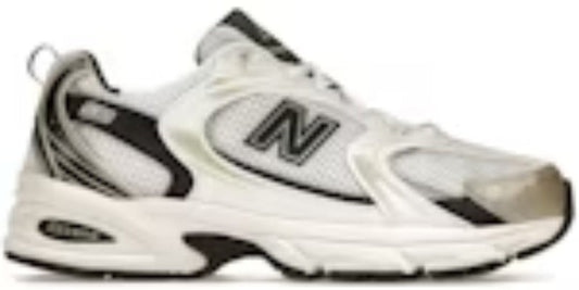 Men's Beautiful Takkies N 530 White Light Gold Metallic Sneakers Shoes