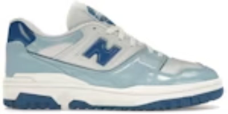 Men's Takkies N 550 Chrome Blue Patent Sneakers Shoes