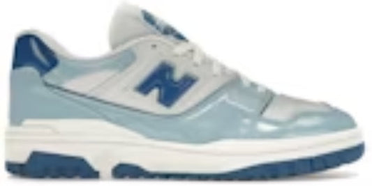 Men's Takkies N 550 Chrome Blue Patent Sneakers Shoes