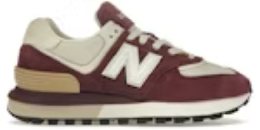 Men's Colourful Takkies N 574 Legacy NB Burgundy Angora Sneakers Shoes