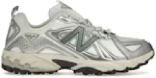 Men's Cheap Takkies Online N 610 Silver Metallic Reflection Green Sneakers Shoes