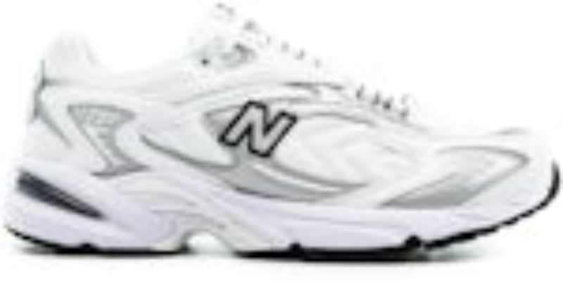 Men's Nice Takkies N 725 Metallic Silver White Sneakers Shoes