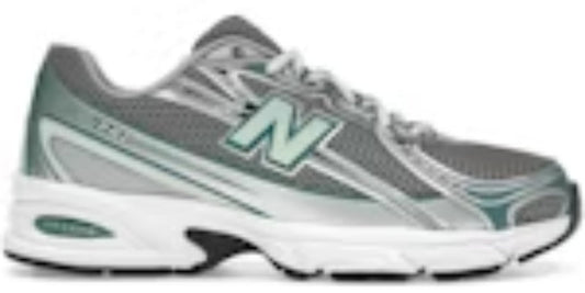 Men's Nice Takkies N 740v2 Silver Metallic New Spruce Sneakers Shoes