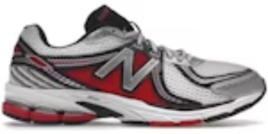 Men's Cool Takkies N 860v2 White Silver Red Sneakers Shoes