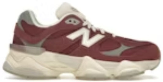 Men's Slip On Takkies N 9060 Washed Burgundy Sneakers Shoes