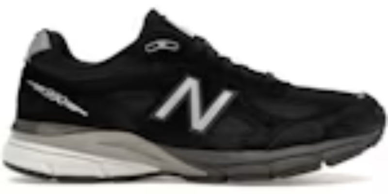 Men's Cheap Takkies Online N 990v4 MiUSA Black Silver Sneakers Shoes