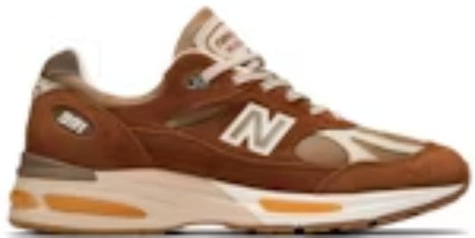 Men's Slip On Takkies N 991v2 MiUK Caramel Cafe Sneakers Shoes